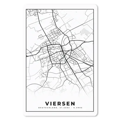 Produktbild von MuchoWow® Mauspad Mousepad Stadtplan - Viersen - Karte 40x60 cm - Mousepads - Maus Mat - Pad - Mausunterlage - Schreibtisch Accesoire