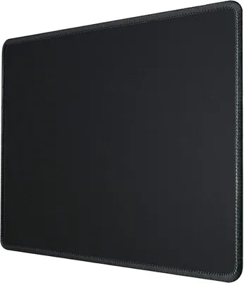 Immagine prodotto di Tappetino per mouse - 32 x 27 cm - Nero - Base in gomma antiscivolo - Ideale per gaming e ufficio