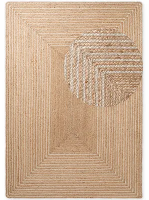 Produktbild von Hanse Home Juno Jute Teppich Juno Line Natur Weiß Gold