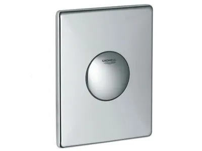 Produktbild von Grohe Skate WC-Betätigung 156x197 mm mit Druckknopfbetätigung chrom - 37547000