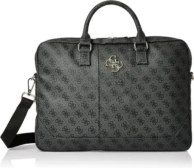 Produktbild von Guess Polyurethan4G Metall Logo Laptop Tasche - 15 und 16 Zoll Grau
