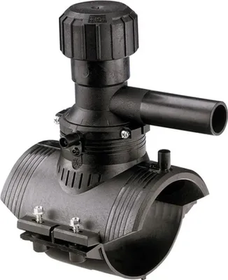 Obrázok produktu pre Georg Fischer ELGEF, pripojovacia manžeta, materiál PE100, norma SDR11, priemer 110 mm, závit 32 mm, 1 kus.