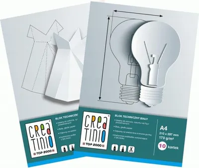 Produktbild von Creatinio Technikblock A4/20, 10 Bl. Weiß