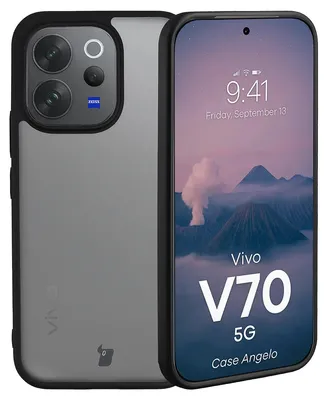 Produktbild von Handyhülle für Vivo V70 5G, Bizon Case Angelo, Getönte mit schwarzem Rahmen