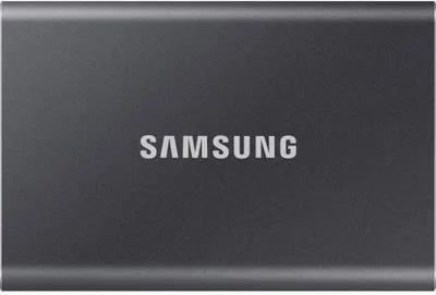 Image de Samsung Portable SSD T7, 2 To, USB Type-C, 3.2 Gen 2 (3.1 Gen 2), 1050 Mo/s, protection par mot de passe, gris