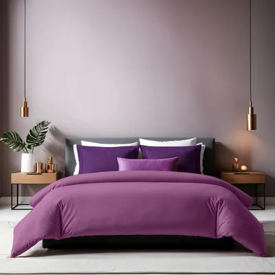 Produktbild von L'Essentiel Linge de Maison, Tonne Viole - 40, Ranforce Einzelbettbezug (FR), 100 % BAUMWOLLE RANFORCE, Lila, 140 x 200 cm