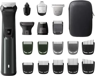 Produktbild von Philips MULTIGROOM Series 7000 MG7785/20 18-in-1, für Gesicht, Haare und Körper, Schwarz, Metall, Rechteck, 3 mm, 7 mm, Bart, Ohr, Augenbraue, Schnurrbart, Nase