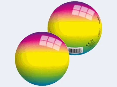 Produktbild von John Buntball 5" 13cm Regenbogen Vinyl-Spielball