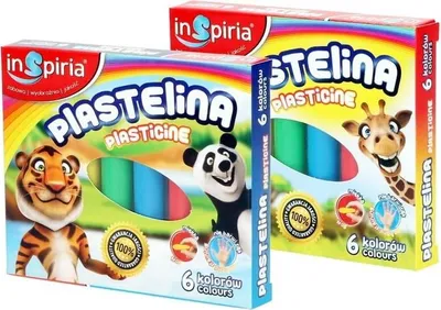 Produktbild von Knetmasse, 6 Farben – InSpiria