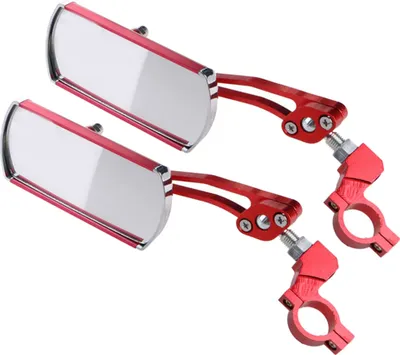 Produktbild von 1 / 2Pcs verstellbare Mountainbike Fahrradlenker seitliche Rueckspiegel Brille rot