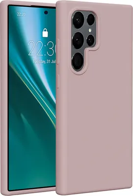 Produktbild von Etteri Silikonhülle für Samsung Galaxy S24 Ultra Handyhüllen Hellrosa