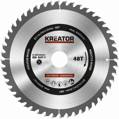 Image de 1 lame de scie circulaire 210 mm 2,2 mm 48 dents - alésage 30 mm