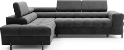 Produktbild von Eckschlafsofa EVADNE – dunkelgrau, linke Ecke