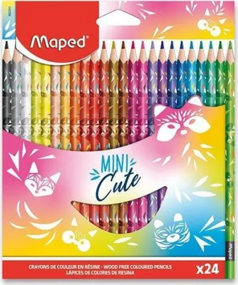 Obrázok produktu pre Pastelky trojboké - Mini Cute 24 ks