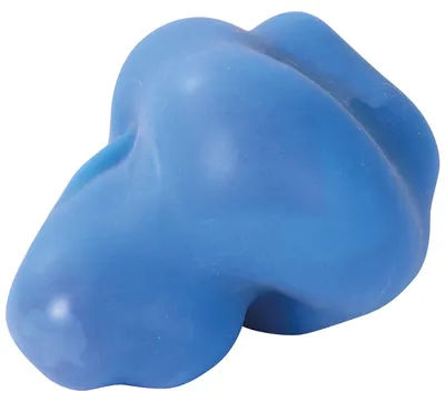 Produktbild von EDUPLAY 130270 Knautschball fest, Silikon, Ø 6,5 cm (Farbe zufällig, 1 Stück)
