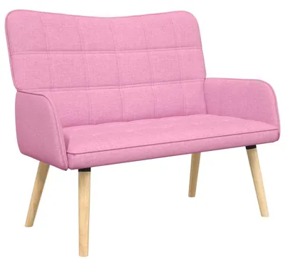 Produktbild von vidaXL 2-Sitzer Sofa Rosa 115 x 61 x 87 cm Stoff