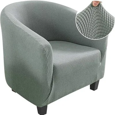 Produktbild von Famanu Clubstuhlbezug Hochstretchstoff - Teal - 3-teilig