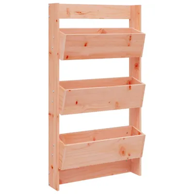 Obrázek produktu pro vidaXL Nástěnný květináč se 3 přihrádkami 60x18,5x110 cm z masivního dřeva douglasky tisolisté