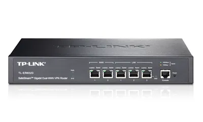 Produktbild von TP-Link TL-ER6020, Ethernet-WAN, Gigabit Ethernet, Schwarz