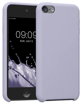 Produktbild von kwmobile Schutzhülle kompatibel mit Apple iPod Touch 6G / 7G (6. und 7.Generation) - Hülle Silikon gummiert - Cover Case in Pastell Lavendel