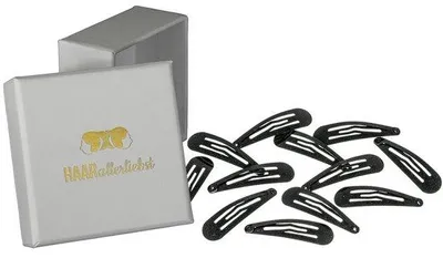 Produktbild von Haarspeldjes in zwart, 12 stuks, 5 cm, inklusive Opbergbox