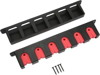 Produktbild von Angelrutenhalter Set Wandmontage - Rote Befestigung - 36x14x3 cm