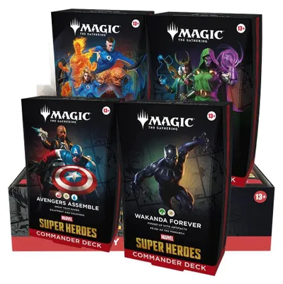 Produktbild von Magic The Gathering Marvel Super Heroes Commander Deck Display EN