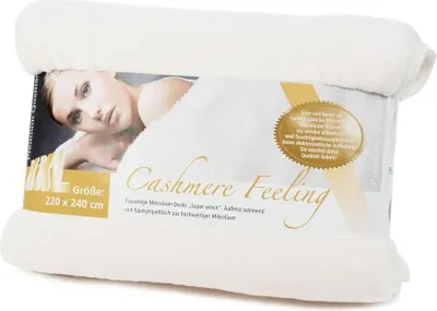 Produktbild von Gözze Premium Cashmere-Feeling Decke wollweiß 220x240 cm