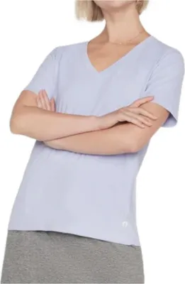 Produktbild von SKECHERS Damen-T-Shirt GODRI SERENE V-Ausschnitt lila Größe M