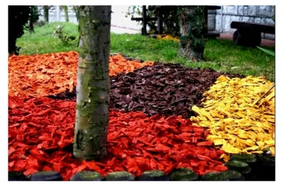 Produktbild von Bunte Holzspäne, farbige Rinde, Gartenrinde, 20 kg (rot)