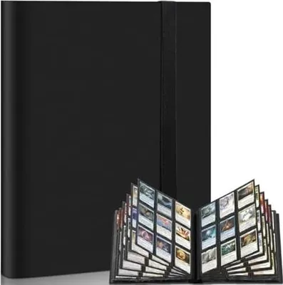 Produktbild von Sammelalbum Karten 360 Seitentaschen groß Sammelkarten Album Schwarz | Karten Sammler Kinder Geburtstag Geschenk
