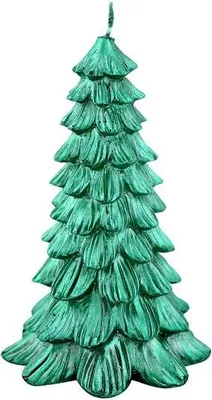 Produktbild von Weihnachtsbaumkerze 8,5X13Cm, Grün