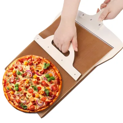 Produktbild von Pizzaschieber mit Griff, Antihaftbeschichtung