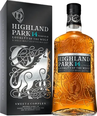 Produktbild von Highland Park 14 Years Loyalty of the Wolf + Box 1000ml 42,3% Vol.