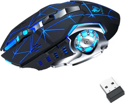 Produktbild von Kabellose Maus,Bluetooth-Maus,2.4GHz,Stumm,Wiederaufladbar