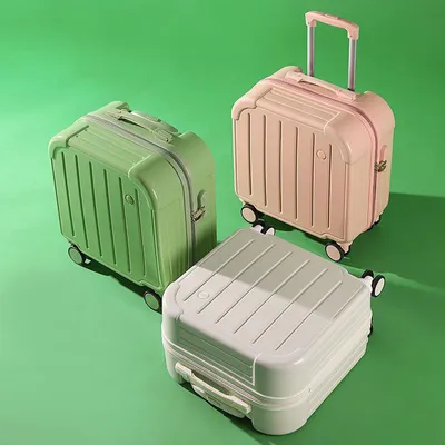 Produktbild von STUNQ® 18 Zoll Handgepäck, Leichter Trolley Koffer mit Zahlenschloss und Leisen Spinnerrädern