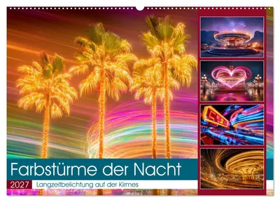 Produktbild von Farbstürme der Nacht (Wandkalender 2027 DIN A2 quer), CALVENDO Monatskalender