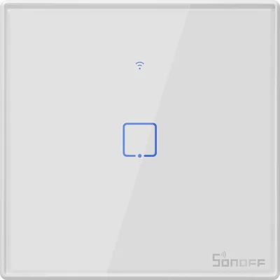 Produktbild von Sonoff T2EU1C-TX einkanaliger berührungsempfindlicher Lichtschalter Wi-Fi-Taste weiß (IM190314015)