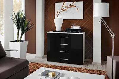Immagine prodotto di Comò Design Credenza Soggiorno Legno Nuovo Mobili Arredamento