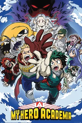Zdjęcie produktu dla Pyramid International My Hero Academia Zestaw 4 plakatów Reach Up 61 x 91 cm (4)