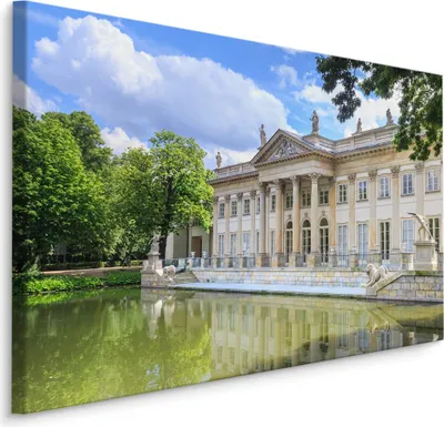Produktbild von Fabelhafte Canvas LEINWAND BILDER 70x50 cm XXL Kunstdruck Warschau Palast Antik Park