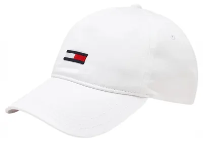 Zdjęcie produktu dla Czapka z daszkiem damska Tommy Jeans AW0AW15842 YBR BIAŁA bejsbolówka logo