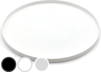Produktbild von D&D Living Pleto Deko Tablett Rund Ø 40 cm, Design Dekoteller / Dekotablett, Metall, weiß