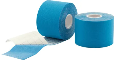 Produktbild von Kinetic tape Blau - Medizinprodukt POWERSHOT - Ideal zur Behandlung von Traumata