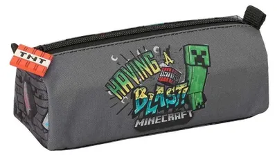 Produktbild von Safta Minecraft Graffiti Mäppchen Grau Mann Grau One Size