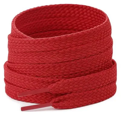schnuersenkel flach breit 1cm rot