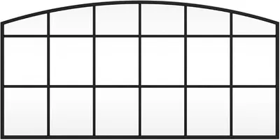 Imagen del producto de Espejo de pared  de 80 x 40 cm con marco de hierro
