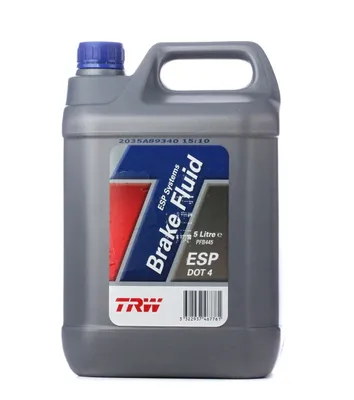 Produktbild von TRW PFB445 DOT 4 Bremsflüssigkeit Brems Flüssigkeit 5L Brake Fluid