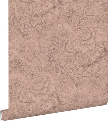Obrázek produktu pro ESTAhome tapeta květinový vzor terakota růžová 53 cm x 10,05 m
