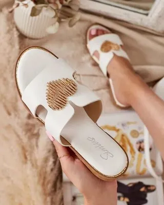 Zdjęcie produktu dla Royalfashion Damskie klapki na płaskiej podeszwie Olis, rozmiar 38